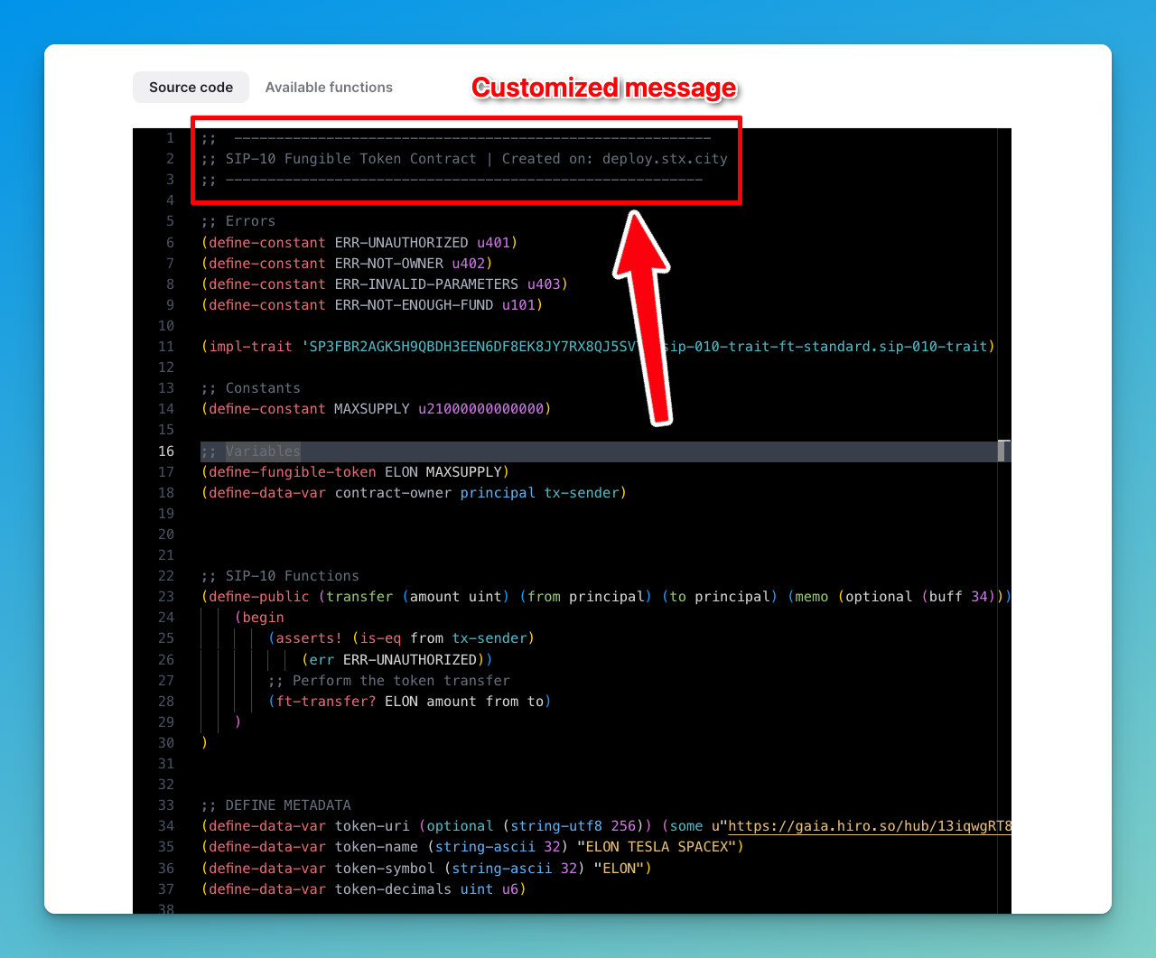 Create your token on Stacks in just one click